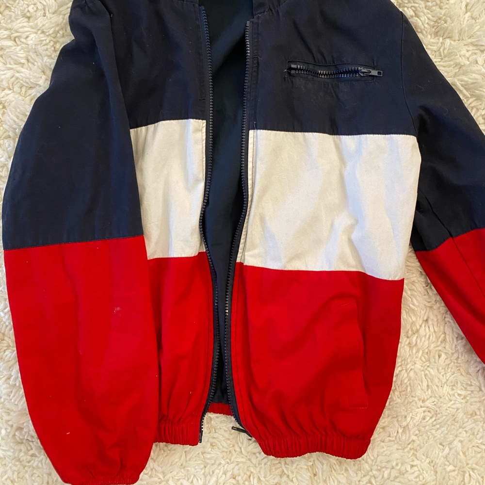 Brandy Melville Red White And Blue Jacket